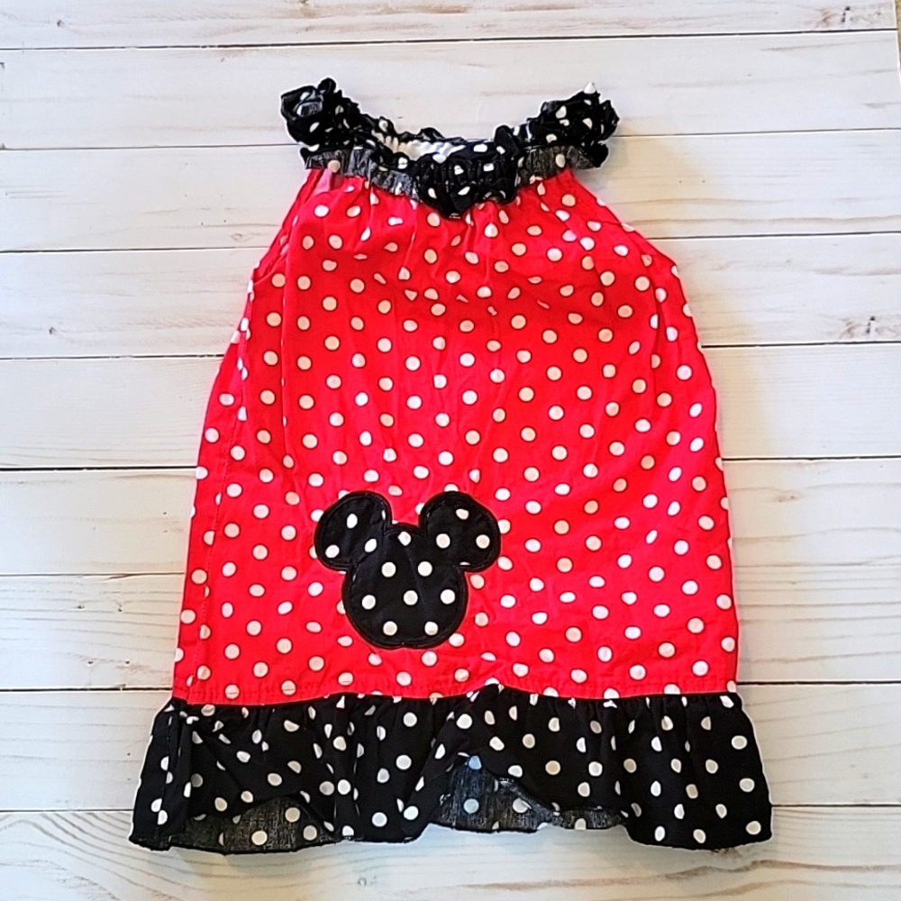 Cute Ruffle Sleeveless Minnie Dress